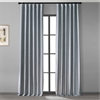 Simply Silver Vintage Dupioni Hotel Blackout Curtain