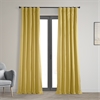 Light Ochre Solid Cotton Blackout Curtain