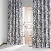 Edina Grey Printed Cotton Hotel Blackout Curtain