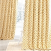 Martinique Yellow Printed Cotton Curtain