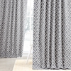 Martinique Grey Printed Cotton Curtain