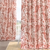 Edina Washed Rust Printed Cotton Curtain