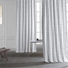 Sharkskin Black Stripe Printed Cotton Curtain