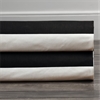 Onyx Black & Off White Horizontal Stripe Swatch