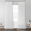 Whisper White Solid Cotton Pleated Curtain