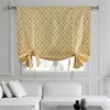 Martinique Yellow Printed Cotton Tie-Up Window Shade