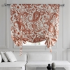 Edina Rust Printed Cotton Tie-Up Window Shade