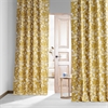 Fleur Gold Printed Cotton Hotel Blackout Curtain