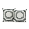 Mecca Steel Printed Cotton Cushion Covers - PAIR