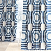 Mecca Blue Printed Cotton Curtain