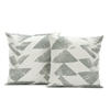 Triad Smoke Printed Cotton Cushion Covers - PAIR