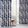 Triad Indigo Printed Cotton Twill Curtain