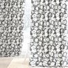 Van Gogh Grey Printed Cotton Twill Curtain