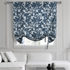 Fleur Blue Printed Cotton Tie-Up Window Shade