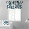 Indonesian Blue Printed Cotton Window Valance