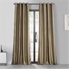 Gold Nugget Grommet Blackout Faux Silk Taffeta Curtain