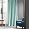 Robin's Egg Blackout Faux Silk Taffeta Curtain