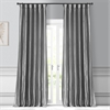 Platinum Faux Silk Taffeta Curtain