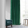 Emerald Green Faux Silk Taffeta Curtain