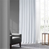 White Faux Silk Taffeta Curtain