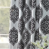 Donegal Grey Designer Printed Blackout Curtain