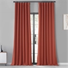 Sunset Orange Performance Woven Blackout Curtain Pair (2 Panels)