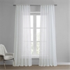 Altair Blue Patterned Linen Sheer Curtain