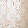 Saida Natural Embroidered Faux Linen Sheer Swatch