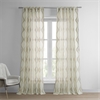 Suez Bronze Embroidered Faux Linen Sheer Curtain