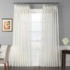 Extra Wide Double Layered Off White Sheer Curtain