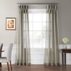 Signature Double Layered Museum Grey Sheer Curtain