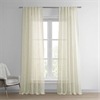 Open Weave Cream Linen Sheer Curtain