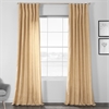 Tan Designer Shantung Faux Silk Curtain