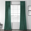 Basil Green Designer Shantung Faux Silk Curtain