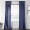 Prussian Blue Designer Shantung Faux Silk Curtain