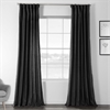 Papillon Black Designer Shantung Faux Silk Curtain