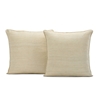 Cancun Sand Raw Silk Cushion Covers - Pair