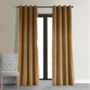 Signature Amber Gold Grommet Blackout Velvet Curtain