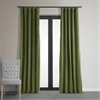 Signature Basque Green Blackout Velvet Curtain