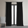 Signature Warm Black Blackout Velvet Curtain