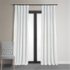 Signature Primary White Blackout Velvet Curtain