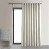 Signature Warm Off White Extra Wide Grommet Blackout Velvet Curtain