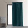 Signature Everglade Teal Extra Wide Blackout Velvet Curtain