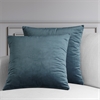 London Blue Heritage Plush Velvet Cushion Cover - Pair