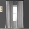 City Grey Heritage Plush Velvet Curtain