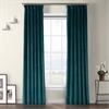 Deep Sea Teal Heritage Plush Velvet Curtain