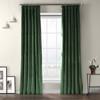 Eden Green Heritage Plush Velvet Curtain