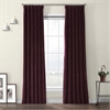 Winter Plum Heritage Plush Velvet Curtain