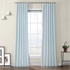 Aquarius Blue Heritage Plush Velvet Curtain