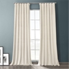 Sandalwood Beige Plush Velvet Hotel Blackout Curtain